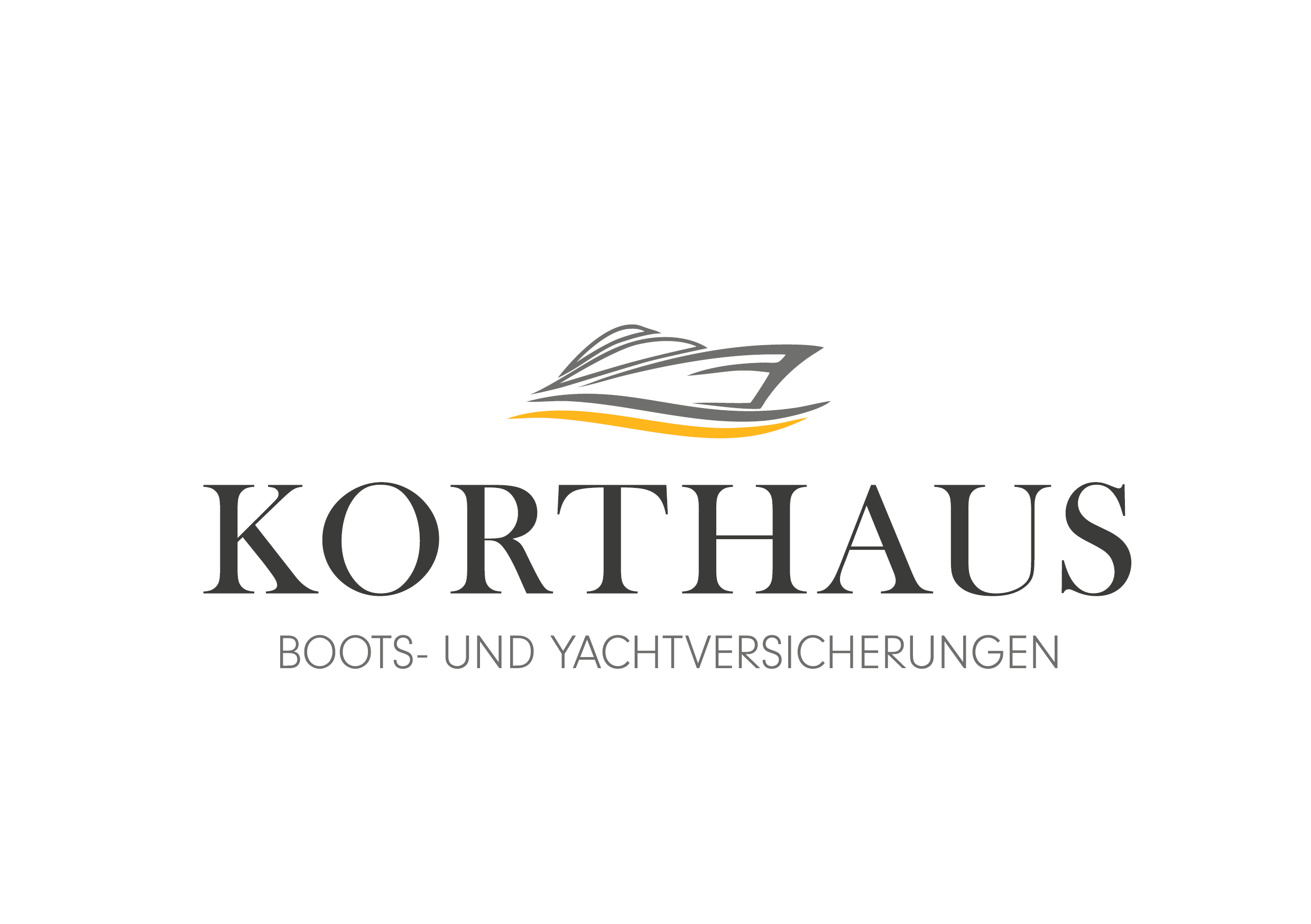 Logo mit Bildmarke Boot