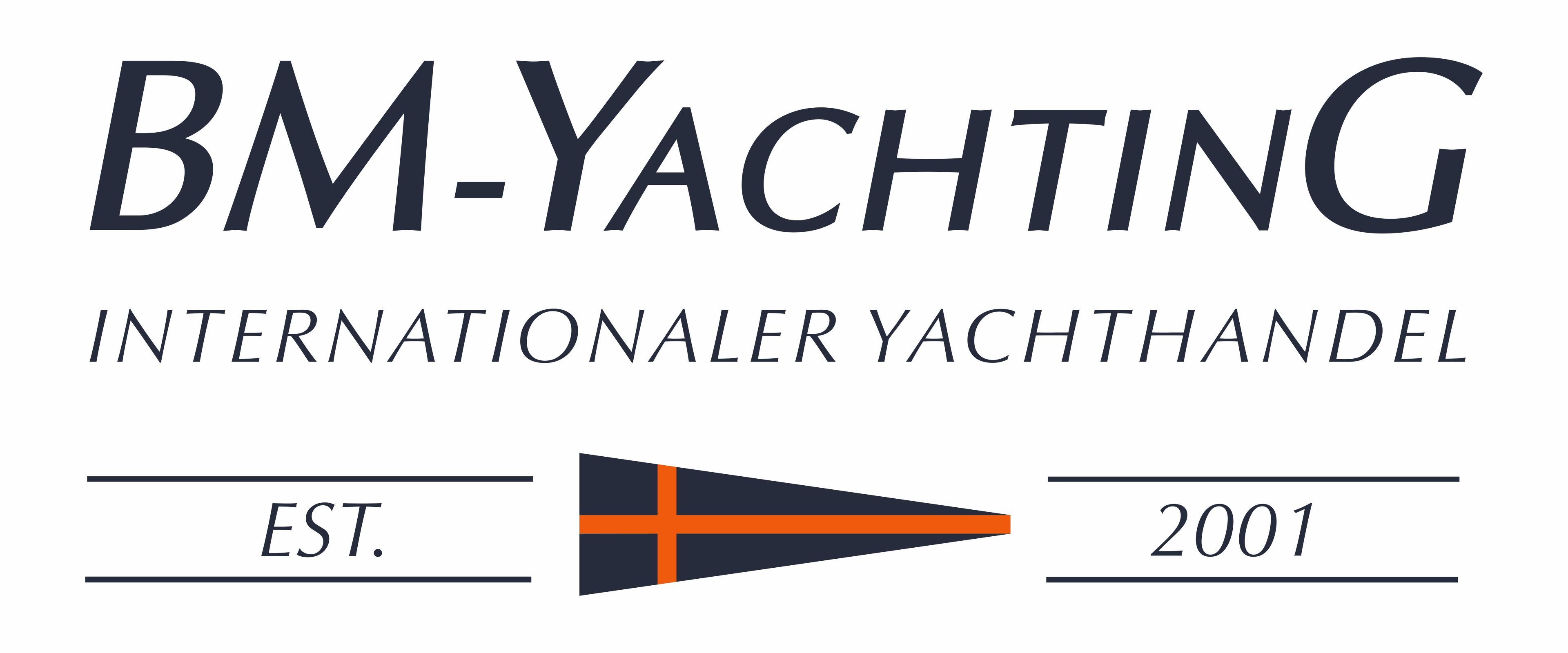 BM Yachting Logo Anthrazit Orange 2 1 1